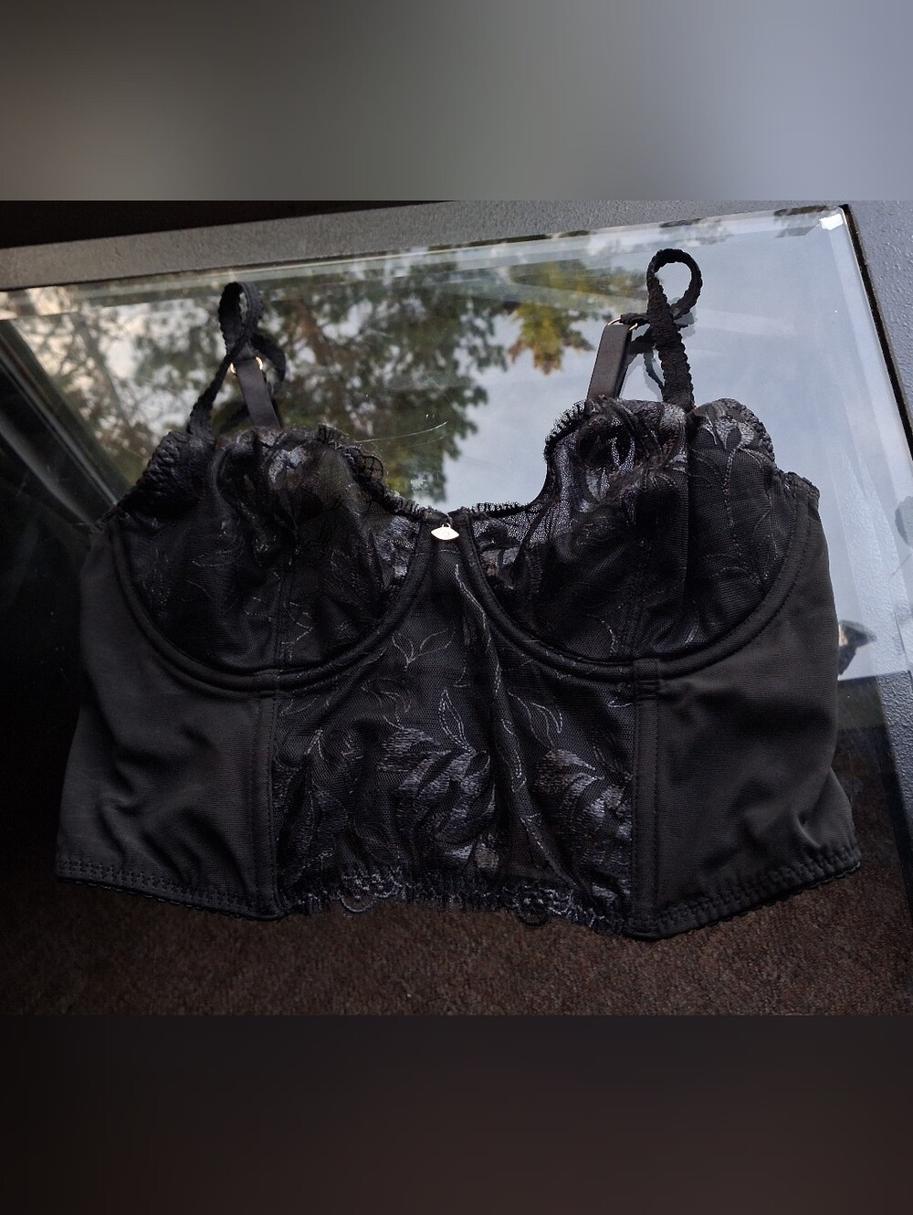Sofia Black Lacy Corset Bra